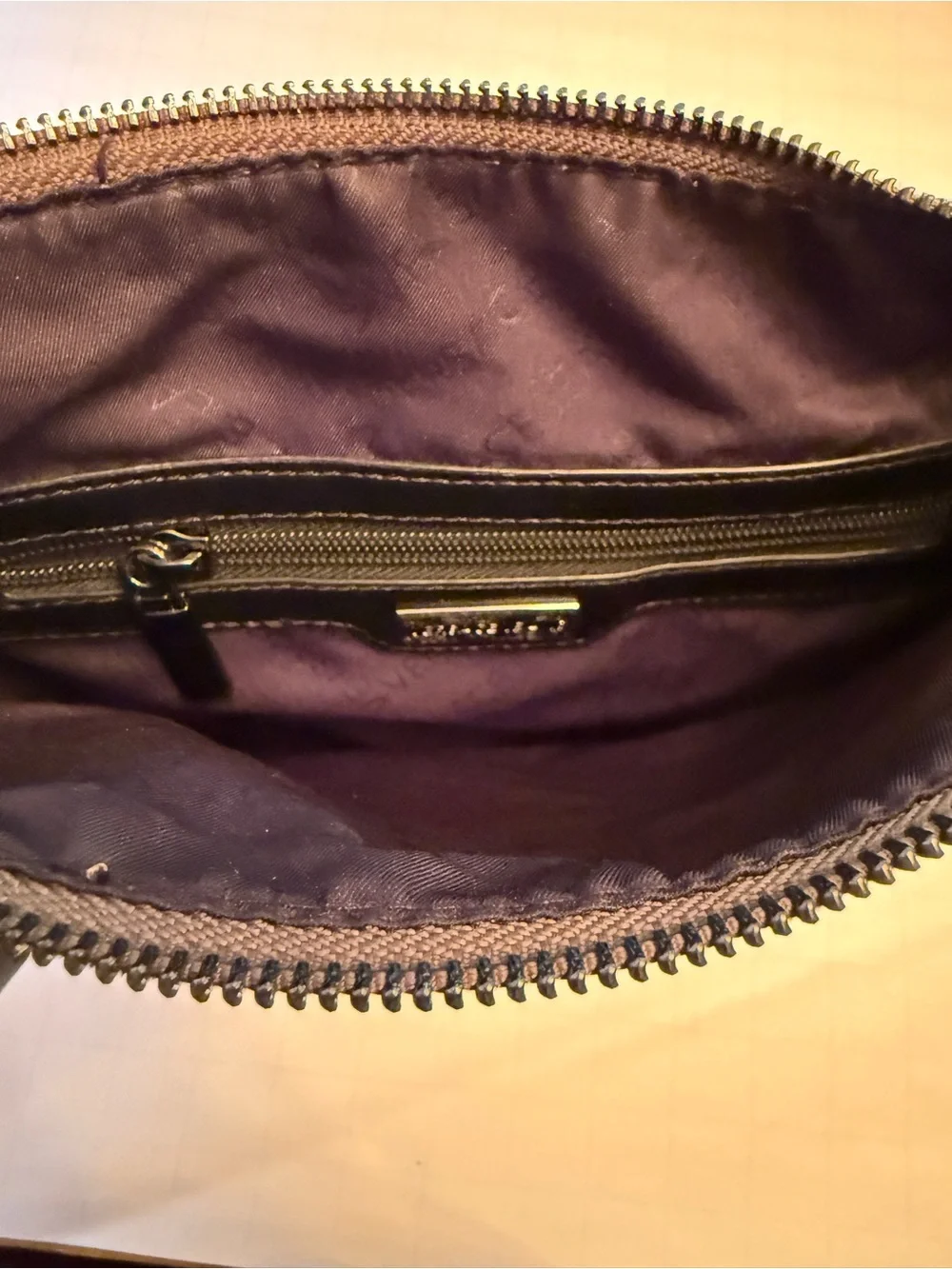 Versace Brown and Black Monogram Messenger Bag